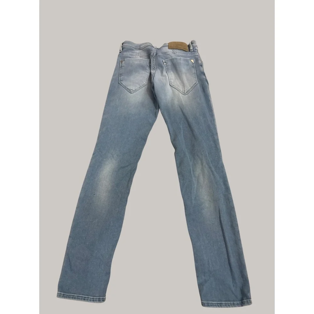 Antony Morato Don Giovanni Jeans Men 30 Light Blue Distressed Super Skinny Flex